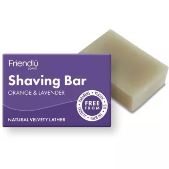 Freundliche Seife Natürliche Rasierseife Orange und Lavendel 95 g Freundliche Seife Natürliche Rasierseife Orange und Lavendel 95 g