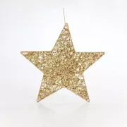 Eurolamp Hängestern, gold, 45 cm