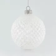 Eurolamp Weihnachtsschmuck transparente Glaskugel, 8 cm, 4er-Set