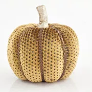Eurolamp Gelber Kürbis, 19 x 19 x 17 cm, 1 Stück