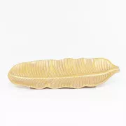 Eurolamp Weihnachtsdekoration Goldblech, Blattform 14 x 36 x 2,5 cm, 1 Stück