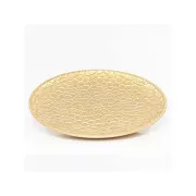Eurolamp Weihnachtsdekoration Goldplatte, rund, Durchmesser 30 cm, 1 Stück
