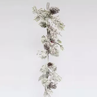 Eurolamp Weihnachtsdekoration verschneiter Zweig mit Tannenzapfen, 153 cm, 1 Stück Eurolamp Weihnachtsdekoration verschneiter Zweig mit Tannenzapfen, 153 cm, 1 Stück