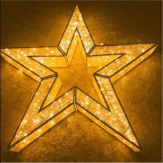 Eurolamp Weihnachtsstern-Dekoration, 7200 warmweiße LEDs, 108 cm, 1 Stück