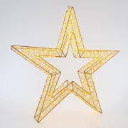 Eurolamp Weihnachtsstern-Dekoration, 4800 warmweiße LEDs, 70 cm, 1 Stück