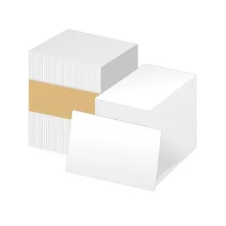 ZEBRA PVC 0,76 (30mil) Karten für ZXP / ZC, Packung mit 500 Karten zum Drucken, weiße Farbe