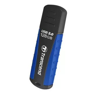 TRANSCEND Flash Disk 128GB JetFlash®810, USB 3.0 (wasserdicht, stoßfest) (R: 90 / B: 40 MB / s) schwarz / blau