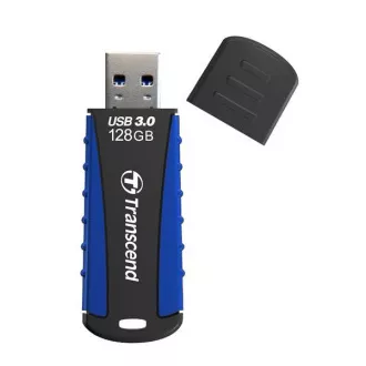 TRANSCEND Flash Disk 128GB JetFlash®810, USB 3.0 (wasserdicht, stoßfest) (R: 90 / B: 40 MB / s) schwarz / blau