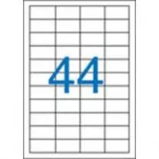 Etiketten 48,5x25,4mm 4 Reihen 44 Etiketten pro Blatt 100 Blatt Victoria