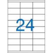 Etiketten 70x36mm 3 Reihen 24 Etiketten pro Blatt 100 Blatt Victoria