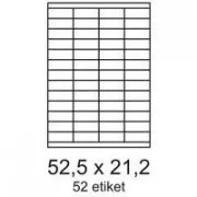 Etiketten 52,5x21,2mm 52 Etiketten pro Blatt 100 Blatt Smartline