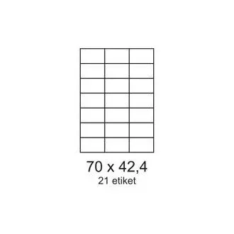 Etiketten 70x42,3mm 21 Etiketten pro Blatt 100 Blatt Smartline Etiketten 70x42,3mm 21 Etiketten pro Blatt 100 Blatt Smartline