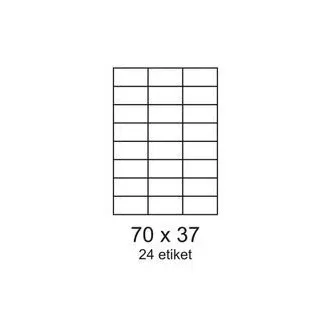 Etiketten 70x37mm 24 Etiketten pro Blatt 100 Blatt Smartline