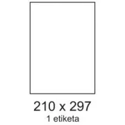 Etiketten 210x297mm 1Etikett pro Blatt 100 Blatt Smartline