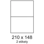 Etiketten 210x148mm 2 Etiketten pro Blatt 100 Blatt Smartline