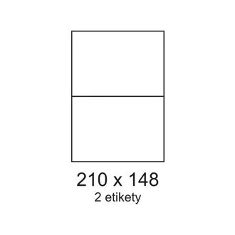 Etiketten 210x148mm 2 Etiketten pro Blatt 100 Blatt Smartline