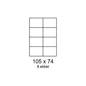 Etiketten 105x74mm 8 Etiketten pro Blatt 100 Blatt Smartline