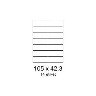 Etiketten 105x42,3mm 2 Reihen 14 Etiketten pro Blatt 100 Blatt Smartline Etiketten 105x42,3mm 2 Reihen 14 Etiketten pro Blatt 100 Blatt Smartline