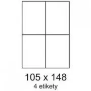 Etiketten 105x148,5mm 4 Etiketten pro Blatt 100 Blatt Smartline
