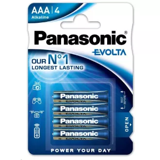PANASONIC Alkaline Batterien EVOLTA Platinum LR03EGE / 4BP AAA 1,5V (Blister 4Stk.)