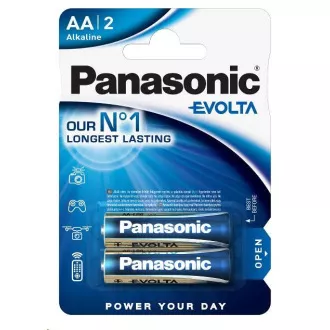 PANASONIC Alkaline-Batterien EVOLTA Platinum LR6EGE / 2BP AA 1.5V (Blister 2 Stück)
