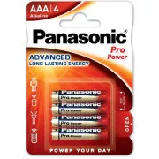 PANASONIC Alkaline Batterien Pro Power LR03PPG / 4BP AAA 1,5V (Blister 4 Stück)
