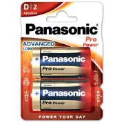 PANASONIC Alkaline Batterien Pro Power LR20PPG / 2BP D 1, 5V (Blister 2 Stück)
