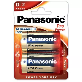 PANASONIC Alkaline Batterien Pro Power LR20PPG / 2BP D 1, 5V (Blister 2 Stück)