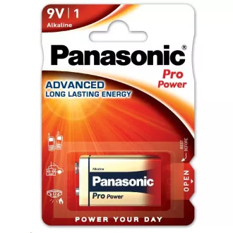 PANASONIC Alkaline Batterien Pro Power 6LF22PPG / 1BP 9V (Blister 1 Stück) PANASONIC Alkaline Batterien Pro Power 6LF22PPG / 1BP 9V (Blister 1 Stück)