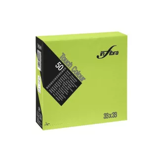 Serviettenpapier INFIBRA 2vrs. 33x33cm Limette 50Stk