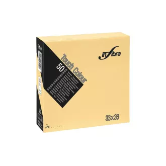 Serviettenpapier INFIBRA 2vrs. 33x33cm Elfenbein 50Stk