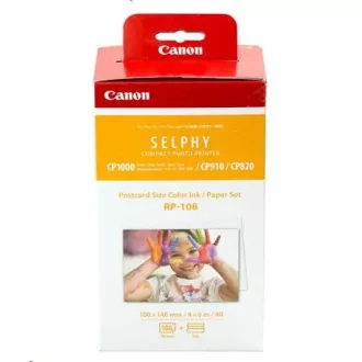 Canon RP-108 Papier 100x158mm 108Stück für Thermosublimationsdrucker Canon RP-108 Papier 100x158mm 108Stück für Thermosublimationsdrucker