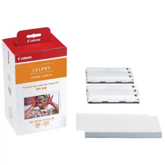 Canon RP-108 Papier 100x158mm 108Stück für Thermosublimationsdrucker Canon RP-108 Papier 100x158mm 108Stück für Thermosublimationsdrucker