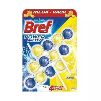 Bref Power Aktiv WC-Vorhangkugeln Zitrone 3x50g Bref Power Aktiv WC-Vorhangkugeln Zitrone 3x50g