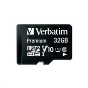 VERBATIM MicroSDHC-Karte 32 GB Premium, U1 + SD-Adapter