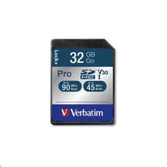 VERBATIM SDHC-Karte 32GB Pro, U3, V30 VERBATIM SDHC-Karte 32GB Pro, U3, V30