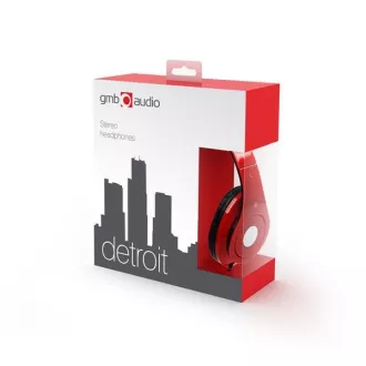 GEMBIRD Detroit Headset, rot
