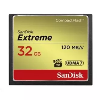 SanDisk Compact Flash 32GB Extreme (R: 120/B: 85 MB/s) UDMA7 SanDisk Compact Flash 32GB Extreme (R: 120/B: 85 MB/s) UDMA7