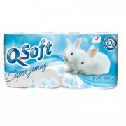 Toilettenpapier Q-SOFT 3vrs. 160tears 8pcs / Verkauf durch Packung