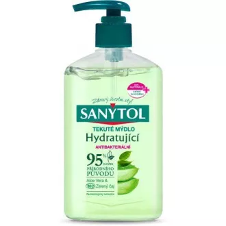 Flüssigseife Sanytol feuchtigkeitsspendende Aloe und grüner Tee 250ml