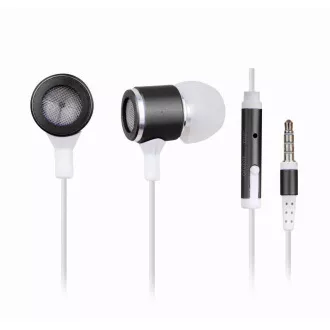 GEMBIRD Kopfhörer mit Mikrofon MHS-EP-001 für MP3, Metall, Schwarz GEMBIRD Kopfhörer mit Mikrofon MHS-EP-001 für MP3, Metall, Schwarz