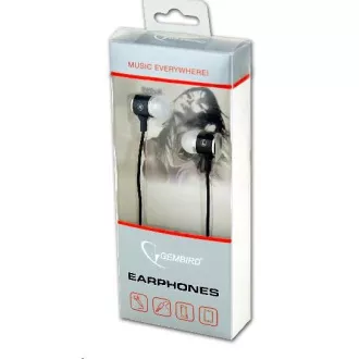GEMBIRD Kopfhörer mit Mikrofon MHS-EP-001 für MP3, Metall, Schwarz GEMBIRD Kopfhörer mit Mikrofon MHS-EP-001 für MP3, Metall, Schwarz