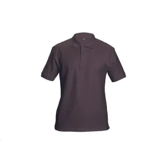 DHANU Poloshirt dunkelbraun S