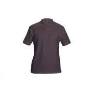 DHANU Poloshirt dunkelbraun XL