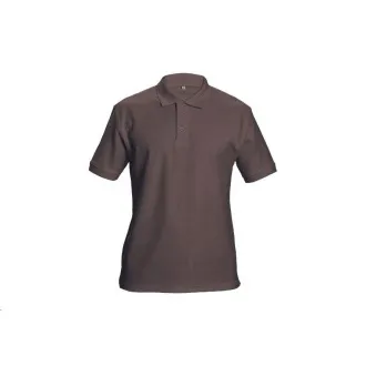 DHANU Poloshirt kastanienbraun XL