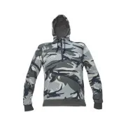 CRAMBE Kapuzen-Sweatshirt grau camouflage S
