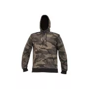 CRAMBE Kapuzen-Sweatshirt grau camouflage XL
