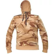 CRAMBE Kapuzenpulli beige camouflage M