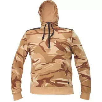 CRAMBE Kapuzenpulli beige camouflage L CRAMBE Kapuzenpulli beige camouflage L