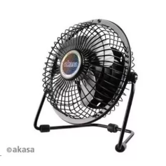 AKASA Tischlüfter 4", 150 x 160 x 85mm, Stromversorgung über USB-Port, Aluminiumflügel